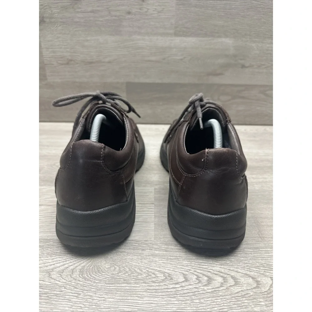 Dansko Wyatt Oxford Shoes Mens US 10.5 EU 44 Mocha Full Grain Leather‎ VERY NICE